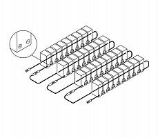 Цепочка батарей Eaton BAT10 assembly (1 линия 7 Ah)