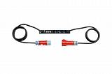 Output cable 32A, hardwired to 2 x 32A EN60309 plugs