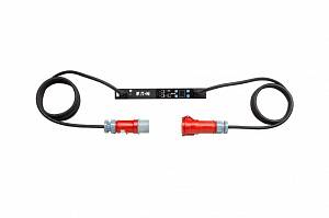 Output cable 32A, hardwired to 2 x 32A EN60309 plugs