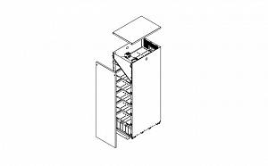 Кабинет батарейный ИТОН 9X55-BAT-0-L