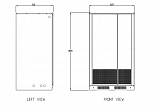 Кабинет батарейный ИТОН 93P/E-BAT-L-EMPTY (700A) M6 cable lugs